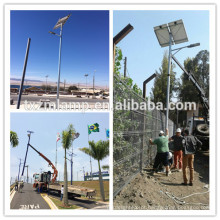 Luz de rua solar de 9 medidores 80w com pólo